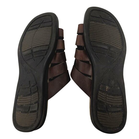Timberland Fisherman Sandals Womens Brown Leather Slide Clairemont Mule Size 8 - Picture 3 of 7